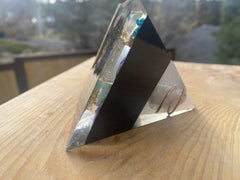 Medium Smokey Quartz Metatron Pyramid - OrAgonite