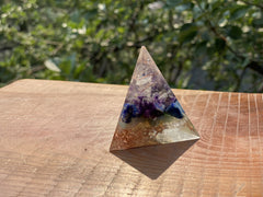 Small Chakra Pyramid- 3 sided - OrAgonite