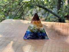 Small/Medium Chakra Pyramid - OrAgonite
