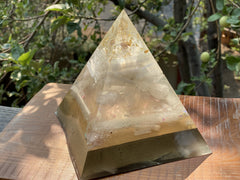 XLarge Mother Mary Rosequartz Pyramid - OrAgonite